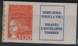 FR/ADH1 - FRANCE N° 3009a Avec Vignette Neuf** Marianne Du Bicentenaire - Sonstige & Ohne Zuordnung