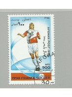 TIMBRE AFGHANISTAN COUPE DU MONDE DE  FOOTBALL FRANCE 1998 OBLITERE - Afghanistan