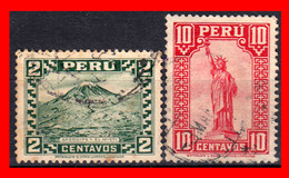 PERÚ SELLOS AÑO 1932-1934 ANIVERSARIO DEL GOBIERNO CONSTITUCIONAL “DENTADO” -USADO - Peru