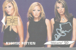 TELECARTE 50 UNITES ATOMIC KITTEN - 2002