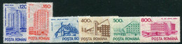 ROMANIA  1991 Definitive: Hotels And Hostels MNH / **.  Michel 4746-51 - Nuevos