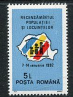 ROMANIA  1991 Population Census MNH / **.  Michel 4707 - Nuevos