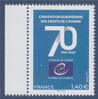 Conseil De L'Europe 70 Ans Convention Européenne Des Droits De L'homme Neuf 1.40€ - EU-Organe