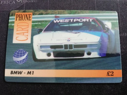 GREAT BRITAIN   2 POUND  BMW -M1  AUTOMOBILES/RACING CARS /SPORT CARS  PREPAID      **3258** - Collections