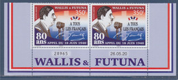 80 Ans De L'Appel Du 18 Juin De Gaulle à Tous Les Français, Wallis Et Futuna, Neuf  350F = 2.93€ Paire Datée 26.05.20 - De Gaulle (Général)