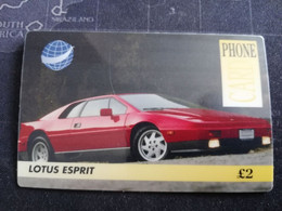 GREAT BRITAIN   2 POUND  LOTUS ESPRIT     AUTOMOBILES/RACING CARS /SPORT CARS  PREPAID      **3264** - [10] Sammlungen