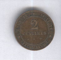 2 Centimes France 1877 A - Otros & Sin Clasificación