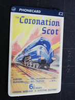 GREAT BRITAIN   2 POUND  THE CORONATION SCOT       TRAINS/RAILWAY   PREPAID      **3269** - [10] Colecciones