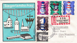 R-Brief Mit Sonder R Zettel, NEZ. 1972,  59 Siegen, Westf. 1,  Nr. 806, Siegerlandschau - R- & V- Labels