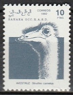 Sahara Occidentale 1992 - Autruche - Struisvogels