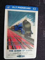 GREAT BRITAIN   2 POUND D.I.T. THE QUEEN OF SCOTS           TRAINS/RAILWAY   PREPAID      **3278** - Collections