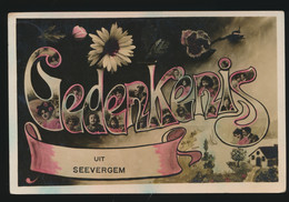 SEEVERGEM  ZEVERGEM  GEDENKENIS UIT SEEVERGEM     2 SCANS - De Pinte