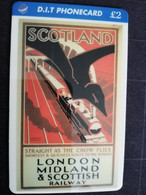 GREAT BRITAIN   2 POUND D.I.T. LONDON MIDLAND & SCOTTISCH RAILWAY            TRAINS/RAILWAY   PREPAID      **3282** - Verzamelingen