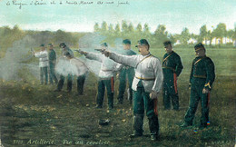 TIR Au PISTOLET  - REVOLVER - Par Des Militaires - ARTILLEURS. - Shooting (Weapons)