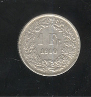 1 Franc Suisse / Switzerland 1910 - Autres & Non Classés