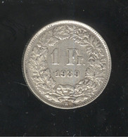 1 Franc Suisse / Switzerland 1939 - Autres & Non Classés