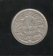 1 Franc Suisse / Switzerland 1934 - Autres & Non Classés
