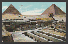 Egypt - Rare - Registered - Vintage Post Card - Pyramids - Covers & Documents
