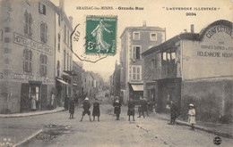 CPA 63 BRASSAC LES MINES GRANDE RUE - Autres & Non Classés