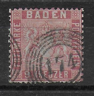 BADEN - YVERT N° 12 OBLITERE - COTE = 225 EUR - Baden