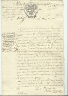 ACte Avec Cachet Fiscal (4 Sols)  De Marie Thérèse D'Autriche 1769 Fait à MALINES Le 21 Juin 1769 - 16267 - Documenti