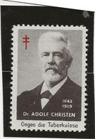 VIGNETTE -ALLEMAGNE- DR ADOLF CHRISTEN 1843-1919 - Otros & Sin Clasificación