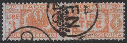 Italia - Pacchi Postali Del 1927/32 Soprastampato Lire 3 Arancio (n° 56) - 1945 - Paketmarken