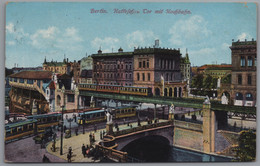 Berlin Kreuzberg - Hallesches Tor Mit Hochbahn 1   Mit Zahlreichen Straßenbahnen - Kreuzberg