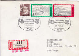 R-Brief Mit Zusatz,  33 Braunschweig 46, Nr. 331, "Sonderpostamt", Ausstellung Harz Und Heide - R- & V- Viñetas