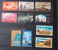 Timbres EGYPTE UAR : N° 81, 82, 85, 88, 89, 90, 91, 92, 137, 141.& - Gebruikt