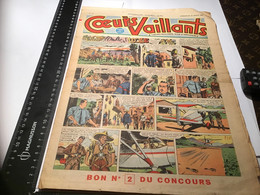 Cœurs  Vaillants  1952 L’ombre De L’idole  Numéro 12 Bonne Numéro Deux Du Concours - Vaillant