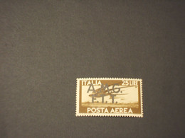 TRIESTE ZONA A - A.M.G.-F.T.T. - P.A. 1947 UCCELLO L. 25 - NUOVO(++) - Poste Aérienne