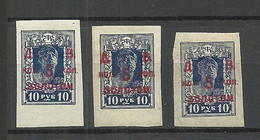 Russia Russland Far East 1923 Michel 43, 3 Exemplares * - Sibérie Et Extrême Orient