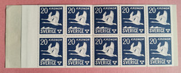 SVEZIA 1953 POSTA AEREA LIBRETTO - Non Classificati