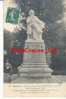 23 Creuse - BOUSSAC - " Statue De Pierre Leroux - Maire De Boussac 1848 " - Animation - Vue Peu Courante - Boussac