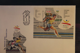 Ukraine, Olympische Spiele Barcelona 1992, Blockausgabe, FDC - Summer 1992: Barcelona