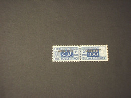 TRIESTE ZONA A - A.M.G.-F.T.T. - PACCHI POSTALI 1949/54 CORNO L. 100 Fil. Ruota 3a- NUOVO(++) - Paketmarken/Konzessionen
