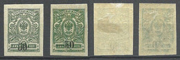 RUSSLAND RUSSIA 1918/1920 Kuban Jekaterinodar Michel 2 B * Thick & Thinner Paper Type - Armata Della Russia Del Sud