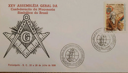 A) 1996, BRAZIL, FREEMASONRY, XXV GENERAL ASSEMBLY OF THE CONFEDERATION OF SYMBOLIC MASONRY OF BRAZIL - Altri & Non Classificati