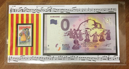 13 AUBAGNE CAPITALE DES SANTONS 2016 AVEC ENCART N°6 BILLET 0 EURO SOUVENIR ZERO 0 EURO SCHEIN PAPER MONEY BANKNOTE - Pruebas Privadas