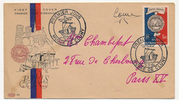 FRANCE - Enveloppe FDC - 15F Bi Millénaire De Paris - 7/7/1951- Signature "Louis" - 1950-1959