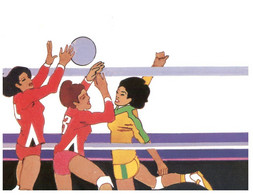 (P 35) USA Olympic Games 11984 - Women Volleyball - Voleibol