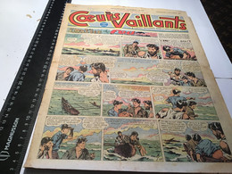 Coeurs Vaillants 1951 L île De Feu Yann  Chez Le Cannibale Numéro 48 - Vaillant