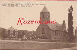 Sint-Lievens-Houtem Hautem Kerk En Pastorij ZELDZAAM (In Goede Staat) - Sint-Lievens-Houtem