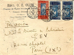 1936- Enveloppe PAR AVION De COTONOU  Pour Paris -affr. à 2,50 F - Lettres & Documents