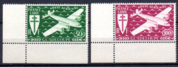 Guadeloupe: Yvert N° A 4/5**; MNH; Bord De Feuille - Airmail