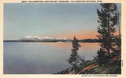 Yellowstone National Park, Lake And Mount Sheridan - Yellowstone