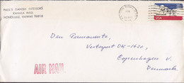 United States PAUL's DANISH INTERIORS Kahala Mall HONOLULU 1974 Cover Brief DENMARK Shrine Of Democracy Stamp - Hawaï