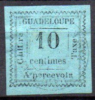 Guadeloupe: Yvert N° Taxe 7; Clair - Timbres-taxe