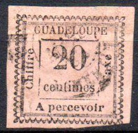 Guadeloupe: Yvert N° Taxe 9; Clair - Timbres-taxe
